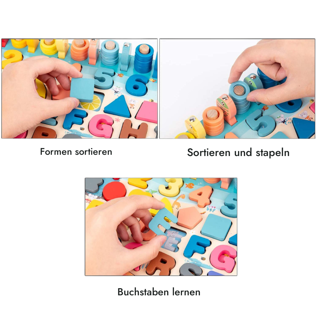 Kind angelt konzentriert einen Fisch mit der Magnetangel