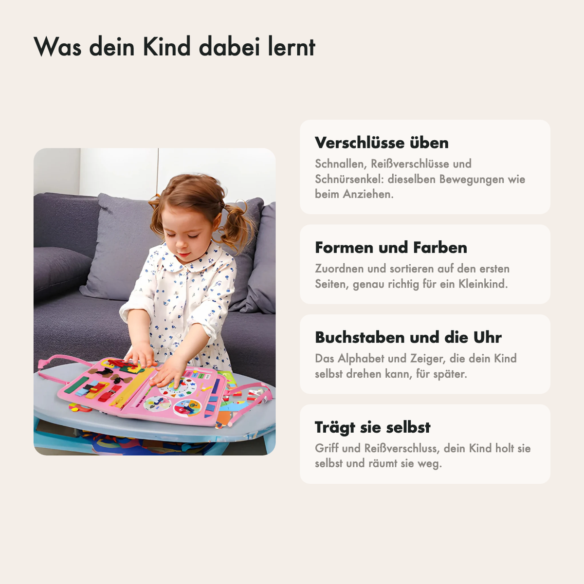 Die Tasche in Rosa und in Blau