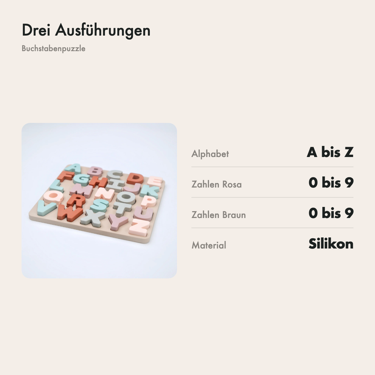Das Puzzle liegt flach und lässt sich abspülen