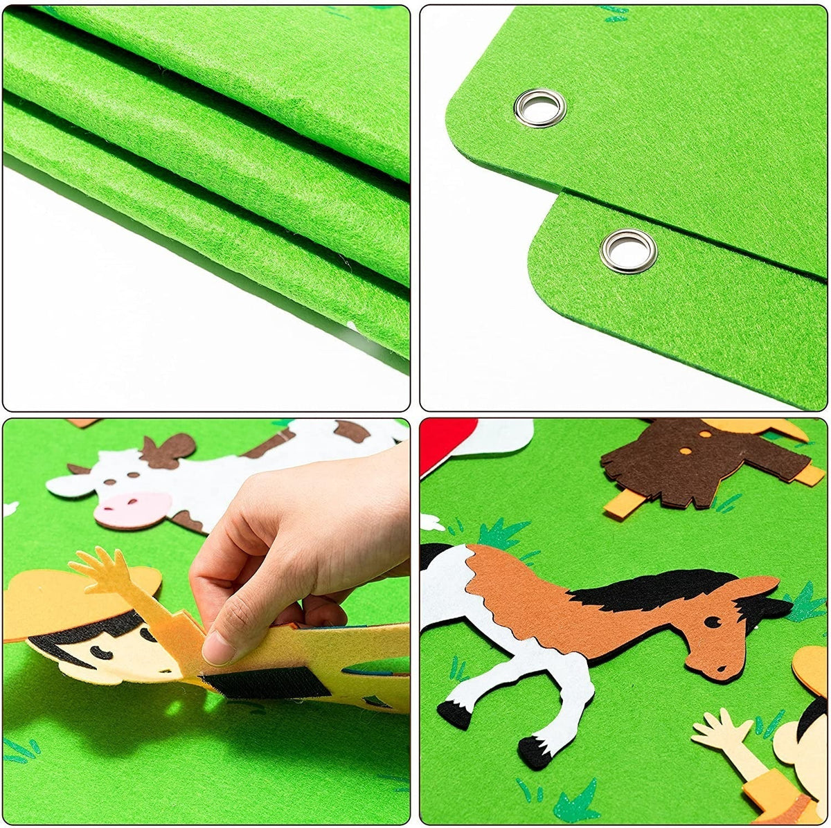 Die Tafel hängt an den Aufhängeösen an der Wand