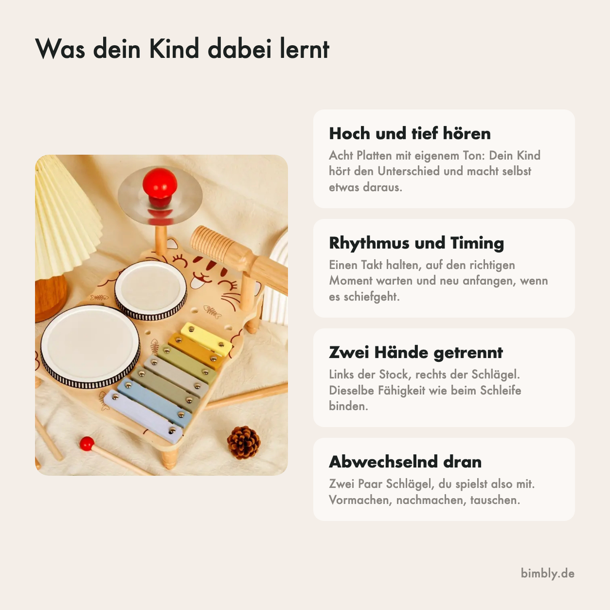 Was dein Kind mit dem Musikset lernt: Rhythmus, zuhören, zusammenspielen und dranbleiben