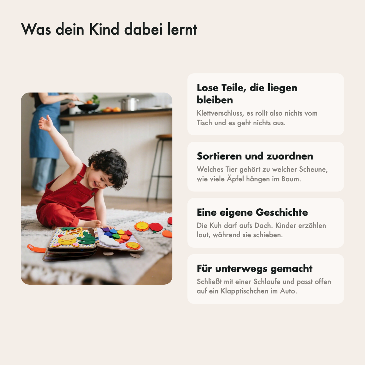 Das zugeklappte Buch mit Schlaufe
