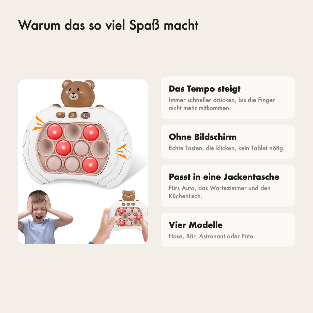 Die Lautstärketaste an der Seite