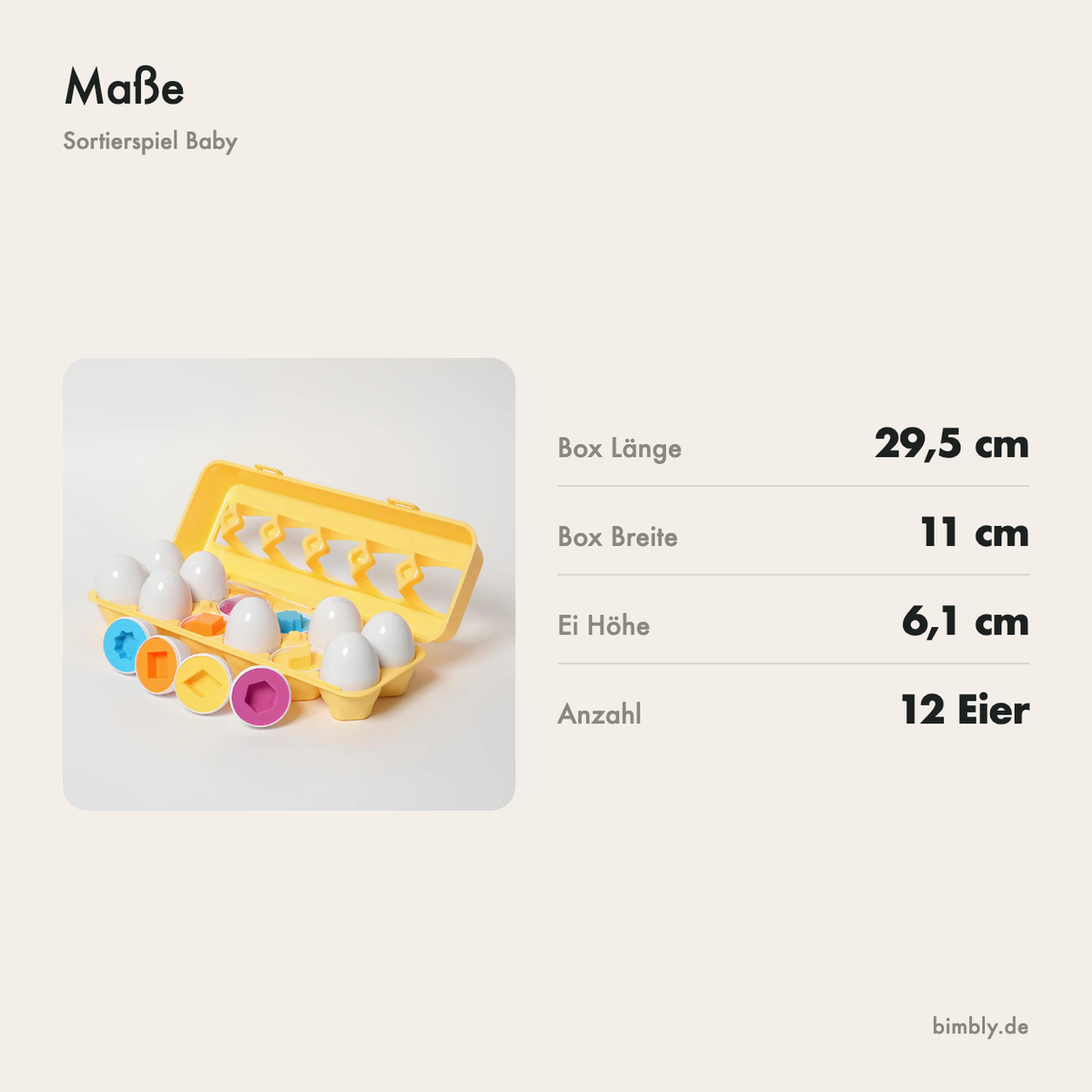 Maße der Box: 29,5 x 11 cm